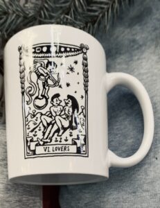 The Lovers cup printed on 2 sides